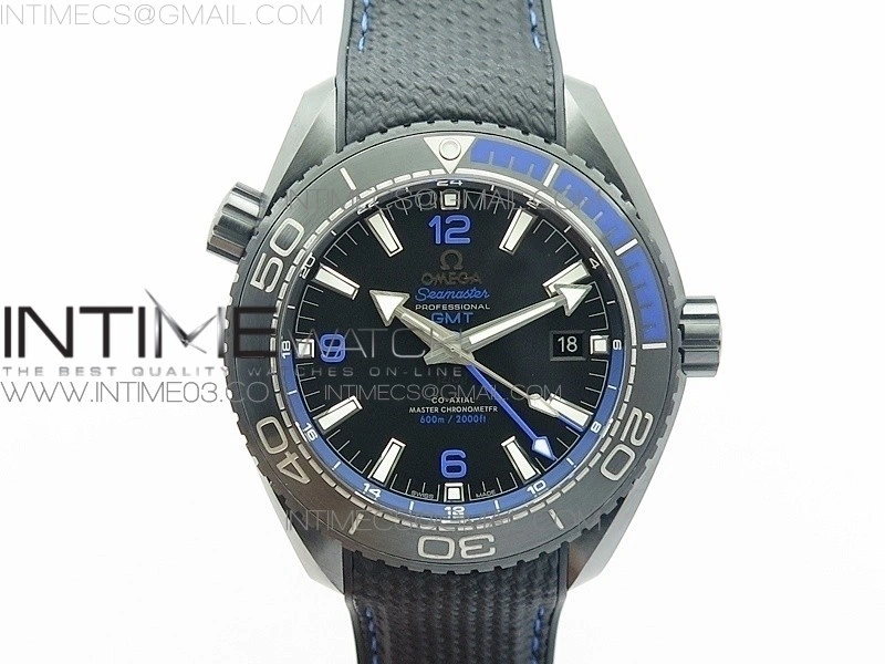 Planet Ocean 45.5mm Deep Black Real Ceramic VSF 1:1 Best Edition on Black Nylon Strap A8906 Super Clone